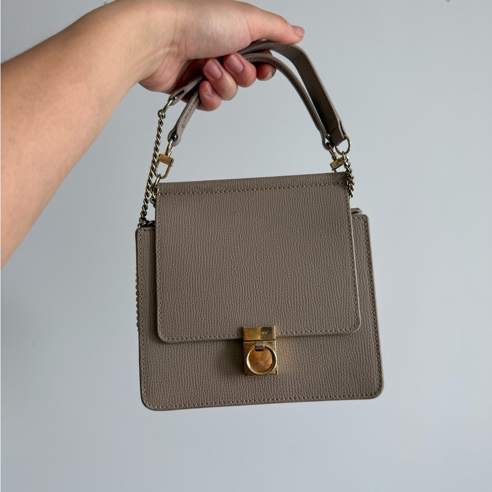 Polene Numero Sept Mini in Textured Taupe